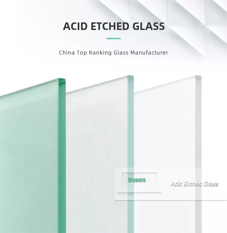Golden Quality, Deep Clear Acid Etched Decorative Glass/ Laminated Glass