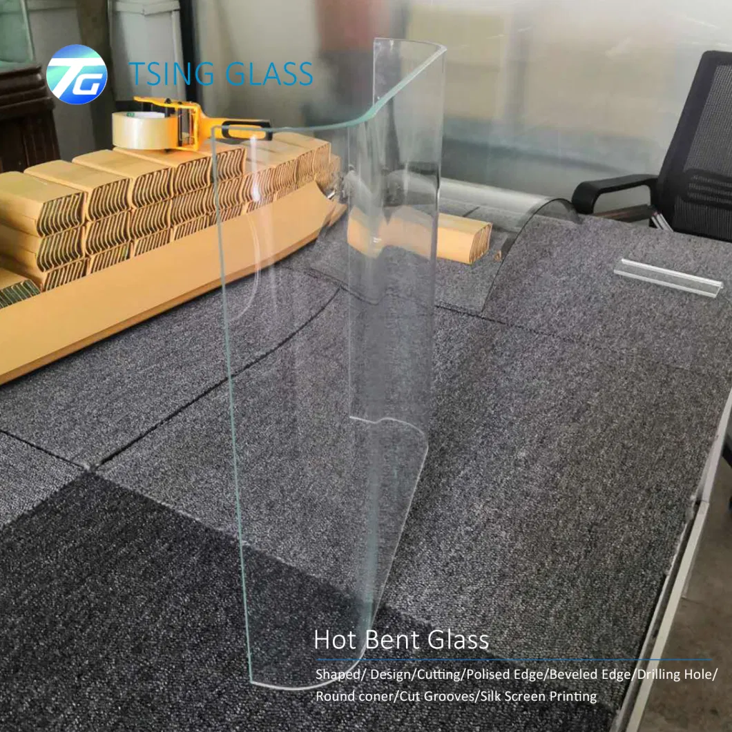 Bent/Curved/Shaped Design Tempered Glass/Laminated Glass/ LED Mirror / Building Glass/Furniture Glass